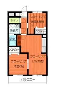 リベラルII【2階】の間取り