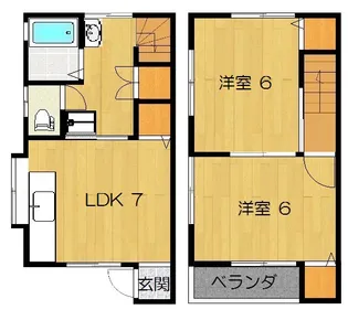 栃木県宇都宮市不動前3【一戸建】の間取り