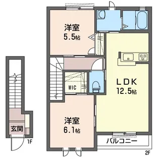 メゾン・ルミエール【2階】の間取り