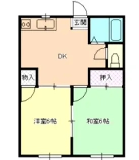 メゾンソフィア【1階】の間取り