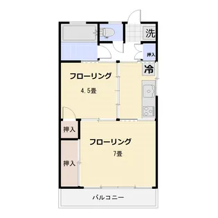 群馬県前橋市昭和町3【アパート】の間取り