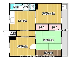 マンション加地【3階】の間取り