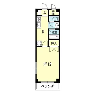 1Kの間取り画像