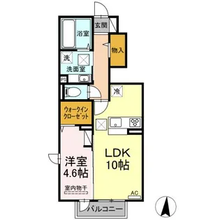 フェリーチェ.M【1階】の間取り