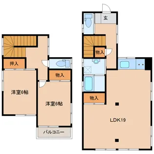 茨城県水戸市千波町【一戸建】の間取り