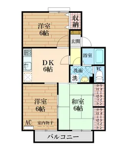 セジュール国府【1階】の間取り