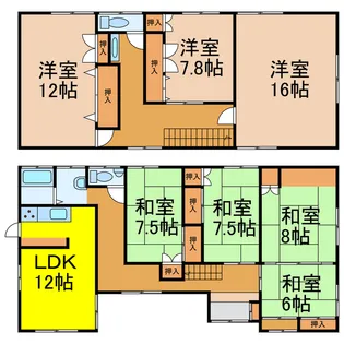 愛媛県西条市樋之口【一戸建】の間取り