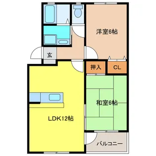 エゼ高栄【1階】の間取り