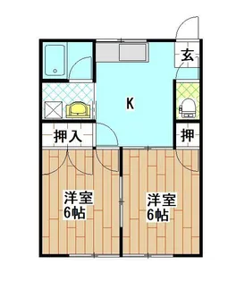 メゾンドオザキ【2階】の間取り