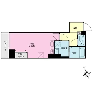 プライムネクサス穴守稲荷【5階】の間取り