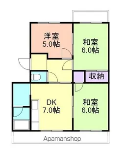 第2広田マンション【3階】の間取り