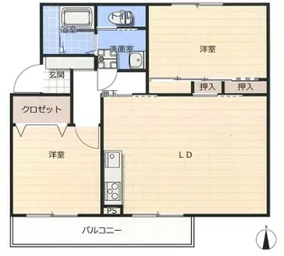 鳶尾団地【1階】の間取り