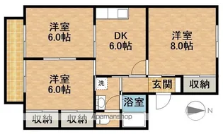 アベニュー平野I【2階】の間取り
