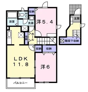 メゾン アンジュA棟【2階】の間取り