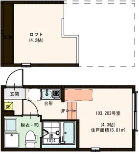 Sky LandIII【2階】の間取り