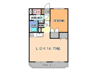 レジデンス三和【3階】の間取り