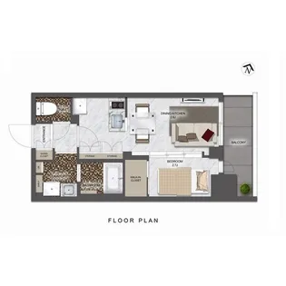 シーズンフラッツ東十条【11階】の間取り