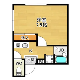 リバーウエスト21【1階】の間取り