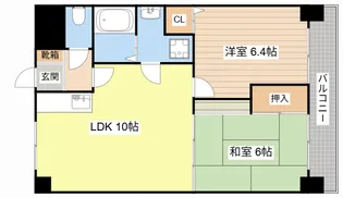 ウエストローズヒル【1階】の間取り