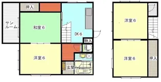 鹿児島県鹿児島市西陵4【一戸建】の間取り