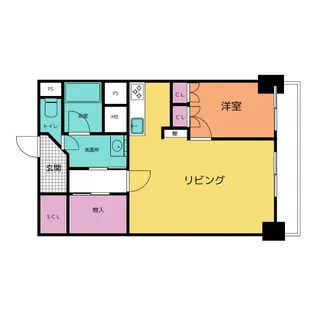 花車ビル中館【10階】の間取り