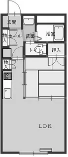 高砂ハイツ高崎東口【4階】の間取り