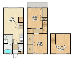 modern palazzo戸石Aの間取り