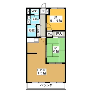 サニーコート【1階】の間取り