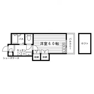 レオパレス広瀬町【2階】の間取り