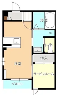 メゾン・ベルエール【1階】の間取り