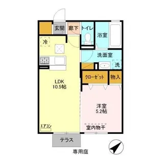 リジェール【1階】の間取り