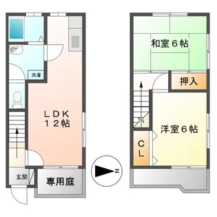 メゾン・ツイン・フィールズ B【1階】の間取り