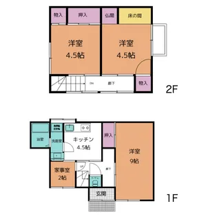 長崎県長崎市川上町【一戸建】の間取り