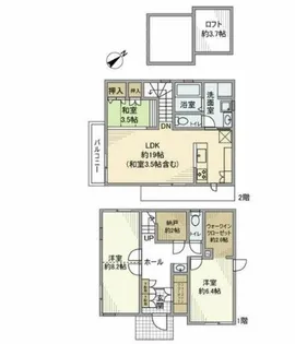 東京都杉並区和泉2【一戸建】の間取り