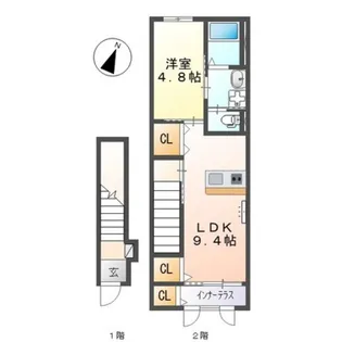 ファミール大野【2階】の間取り