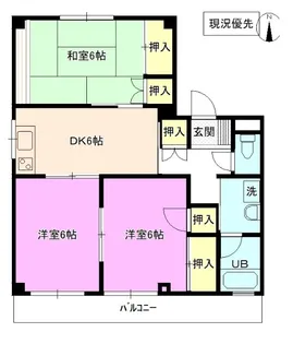 メゾン岩渕 A棟【2階】の間取り