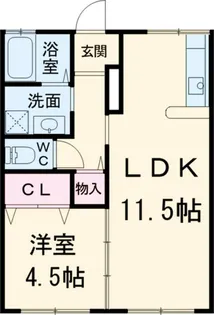 グリーンルーフ2【1階】の間取り