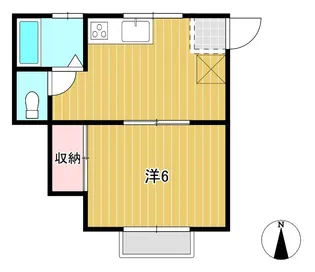吹上ハイツ【2階】の間取り