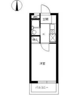 スカイコート白楽第2【3階】の間取り