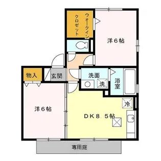 ラフィーネ三城【1階】の間取り