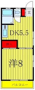 東京都荒川区東尾久5【アパート】の間取り