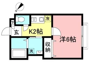 1Kの間取り画像
