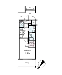 エスリード大阪城【8階】の間取り