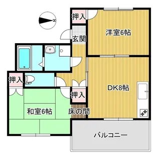 コーポ高野【2階】の間取り