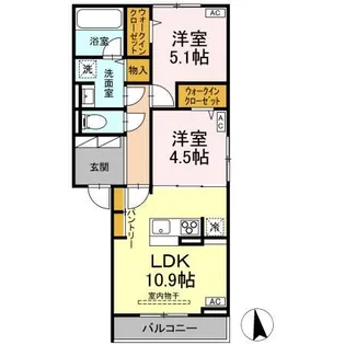 カーサ III【3階】の間取り