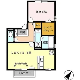リビングタウンヴェルード【1階】の間取り