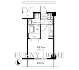 東京都渋谷区恵比寿西2【マンション】の間取り