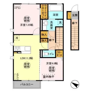 グラン ソレイユ【2階】の間取り