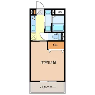 1Kの間取り画像