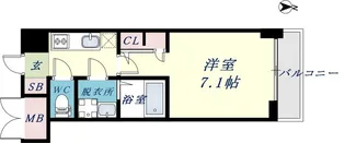 S-RESIDENCE高井田Central【2階】の間取り